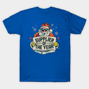 Supplier Of The Yar, Santa Claus, Sunglasses, Cool, Funny, Christmas T-Shirt